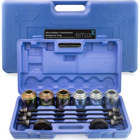 Bituxx: Abzieher für Lagerbuchsen und Adapter, 26-teilig