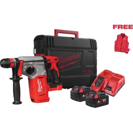 MILWAUKEE. Akku-Hammer M18BLHXMC-502X + Lampe und Schutzhülle