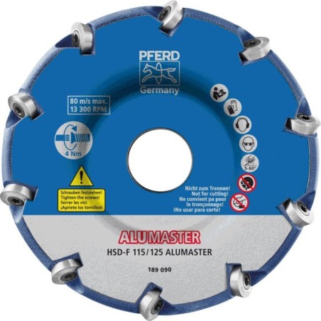 Beschaffung der Schleifscheibe PFERD Alumaster HSD-F 115/125