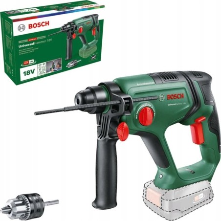 Bosch Akku-Bohrhammer UniversalHammer 18V BARETOOL, Adapter (grün/schwarz, ohne Akku und Ladegerät)