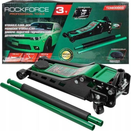 Rockforce Hydraulikheber 3 t (min. Hubhöhe 75 mm, max. Hubhöhe 508 mm)