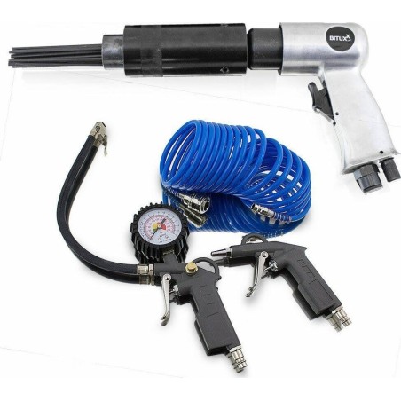 Bituxx Druckluft-Nadelhammer + Zubehörset für den Bituxx-Kompressor