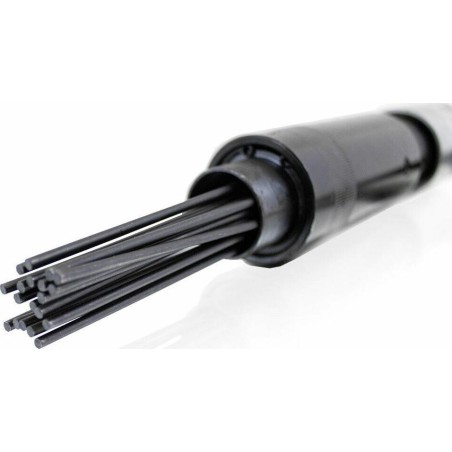 Bituxx SOLIDER DRUCKLUFTBETRIEBENER NADELHAMMER ZUR ENTFERNUNG VON SCHWEISSNAHT-ROST, 19 NADELN, SKALER