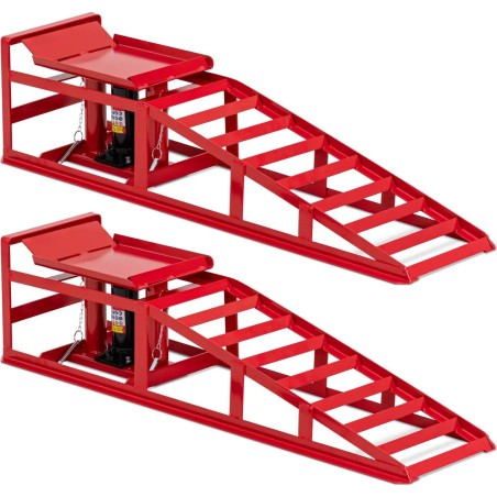 MSW Fahrzeugrampe mit Hebevorrichtung bis 2000 kg – 2er-Set Fahrzeugrampe mit Hebevorrichtung bis 2000 kg – Set