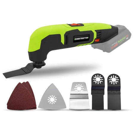 Akku-Multifunktionswerkzeug CONSTRUCTOR, 20 V, mit Zubehör, ohne Akku