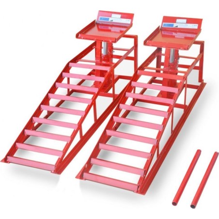 Rampe mit hydraulischem Hebemechanismus, 2 Stück