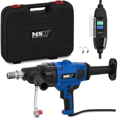 MSW-Fräse Diamant-Bohrmaschine für Beton 150 mm 2000 W + Koffer Diamant-Bohrmaschine für Beton 150 mm 20