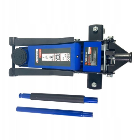 Hydraulischer Flachhubwagen 3 t (zweikolbiger) (Höhe min. 75 mm, Höhe max. 510 mm)