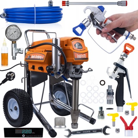 Rosfix SET: 4000-W-LACKIER- UND SPACHTELMASCHINE TORNADO RTR5 + HQ-SPRITZPISTOLE