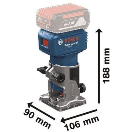 Bosch GLF 18V-8 Akku-Handfräse