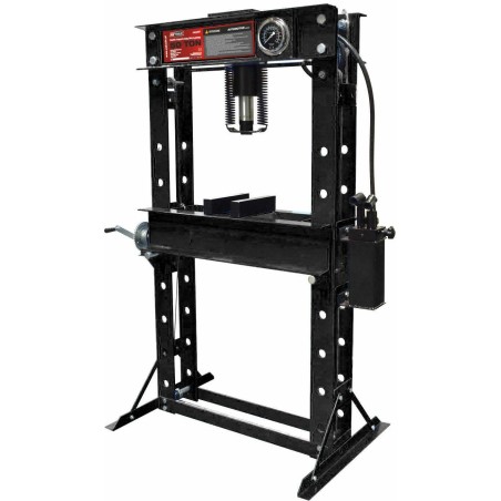 AWTOOLS HYDRAULIKPRESSE MIT MANOMETER 50 T / DOPPELKOLBEN