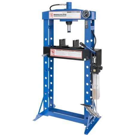 Airpress Hydraulikpresse, 20 Tonnen, geschweißt, mit zusätzlichem Fußpedal (79370)