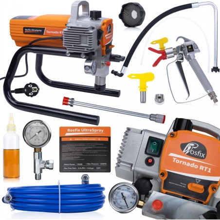 Rosfix SET HYDRODYNAMISCHER FARBSPRITZAPPARAT ROSFIX FARBSPRITZPISTOLE 1800 W