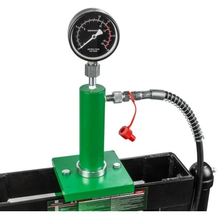 Rockforce Niedrige Hydraulikpresse mit Manometer und Pumpe, 12 t