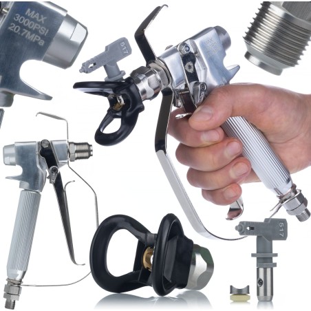 Rosfix STARKE FARBSPRITZPISTOLE FÜR DIE FARBSPRITZANLAGE GRACO 3000 PSI 1/4