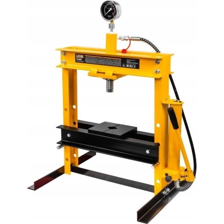 JCB Niedrige Hydraulikpresse mit Manometer und 12-Tonnen-Pumpe