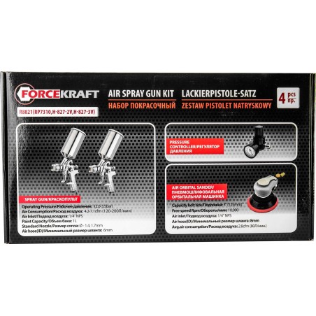 Forcekraft Lackierpistole und Druckluftschleifer – Set