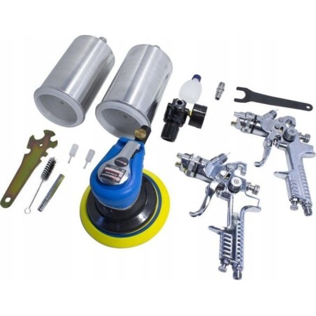 Forcekraft Lackierpistole und Druckluftschleifer – Set