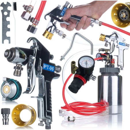 Rosfix LACKIERANLAGE FÜR LACKIERARBEITEN PNEUMATISCHE SPRÜHPISTOLE 2-LITER-BEHÄLTER