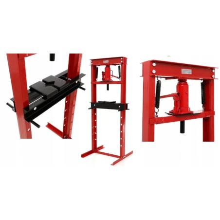 20-Tonnen-Hydraulikpresse mit Manometer und Fußpumpe(1)