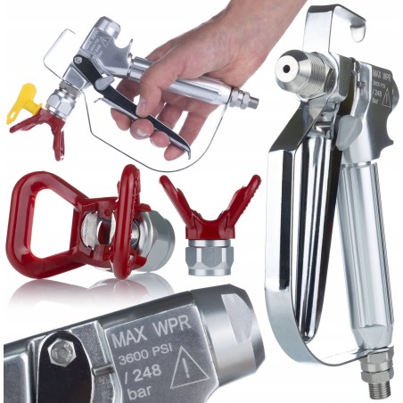 Rosfix Rosfix Farbspritzpistole Rosfix UltraSpray PMRUS03 mit Düsenschutz + Rosfix Ult-Spritzdüse