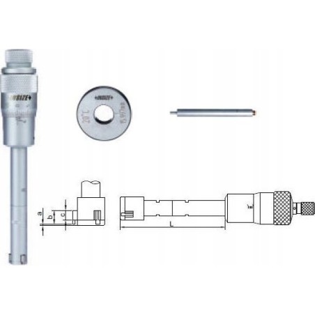 Insize 3-Punkt-Analog-Messgerät 12–20