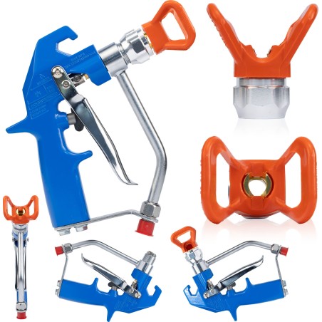 Rosfix LACKIERPISTOLE FÜR SPACHTELMASCHINE, GEGOSSEN, ROSFIX BLACK SPRAY HQ