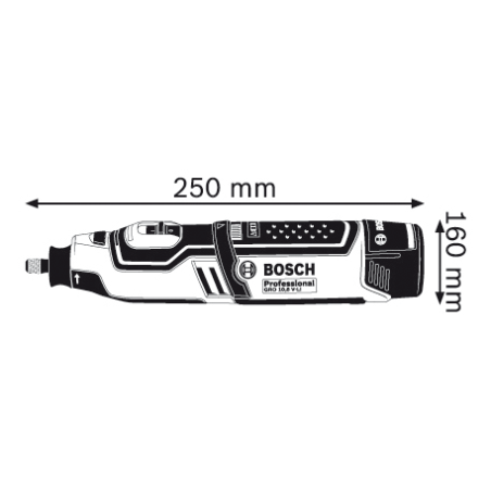 Bosch Akku-Rotationswerkzeug GRO 10,8 V-LI Professional – 06019C5000