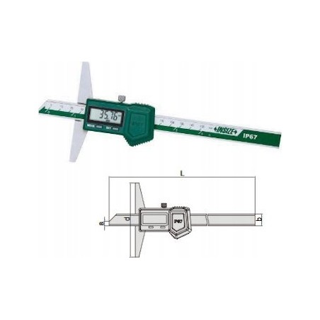 Insize Tiefenmesser, digital, 200/100 MAGA, IP67