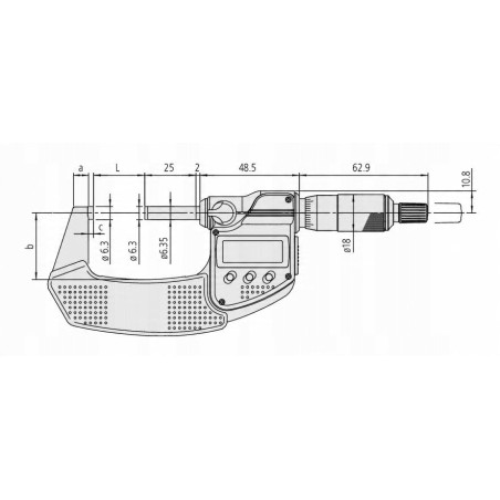 DIGITALES MIKROMETER   0–25 IP65