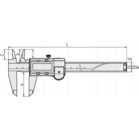DIGITALER LÄNGENMESSER 150 IP67 1,5 V/ABS/SQ CALIPER COOLANTPROOF