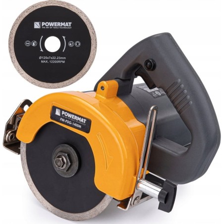 Powermat Fliesenschneidemaschine für Feinsteinzeug 1400 W, 125 mm – Powermat PM-PDG-1400M