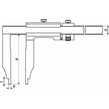Gimex Messschieber  400 mm, 0,05 mm Teilung  16 Backen, 150 mm