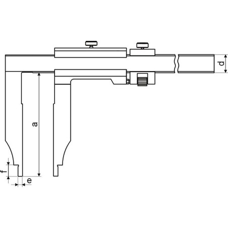 Gimex Messschieber 400 x 125 mm, 0,05 mm (201.324.1)