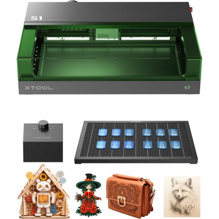 xTool S1 Lasergravurmaschine 20 W, 600 mm/s, 498 x 333 mm
