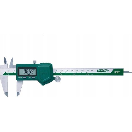 Insize Digital-Messschieber 200, 8 Stellen, IP67, 3 V, ABS/SQ-Rolle /Zertifikat..