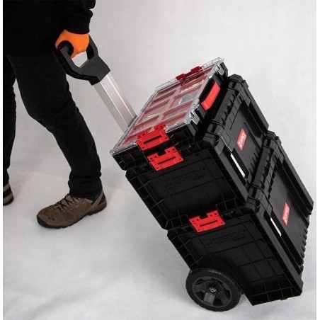 Qbrick Werkzeugkasten-Set Qbrick System 414318 3-in-1-Transportwagen