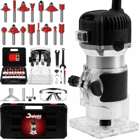 Fräsmaschine von Delphi Tools – Oberfräse für Holz, 800 W