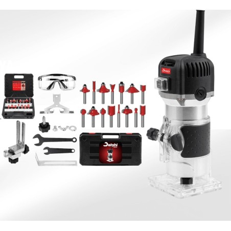 Fräsmaschine von Delphi Tools – Oberfräse für Holz, 800 W