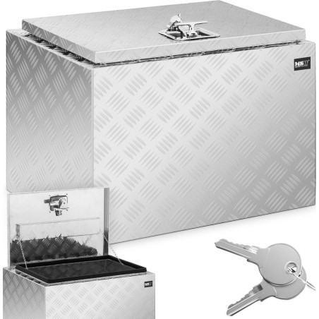 MSW Aluminium-Werkzeugkasten mit Deckel, 120 l Aluminium-Werkzeugkasten mit Deckel, 120 l