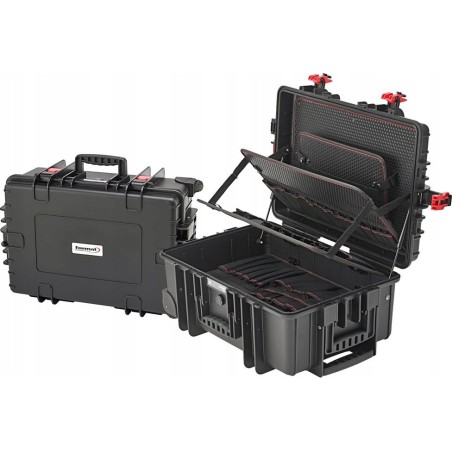 FORMAT 74770010 Wasserdichter Werkzeugkoffer auf Rollen 539 x 395 x 225