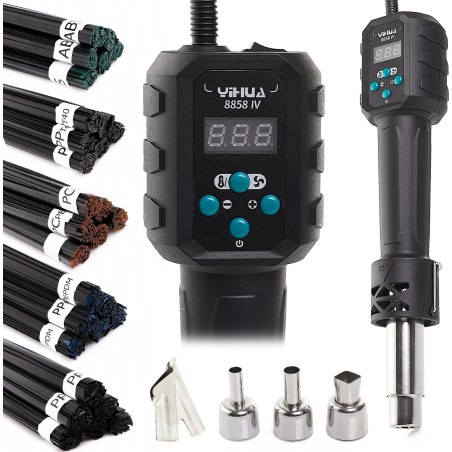 Yihua 8858 IV Lötkolben Heißluftgerät Kunststoffschweißgerät Heißluftpistole Lötzinn-Set