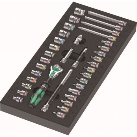 Wera Schaumstoff-Einsatz ZYKLOP 1/4" 8000 A, SET 1, 37-teilig (1 Satz)
