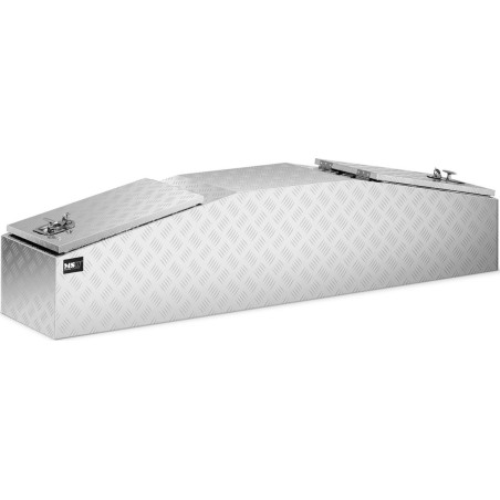 MSW Transport-Werkzeugkasten aus Aluminium, abschließbar, 280 l, 177 x 40 x 40 cm Transport-Werkzeugkasten aus Aluminium