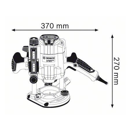 Bosch-Fräse Bosch Elektrische Fräse GOF 1250 CE blau