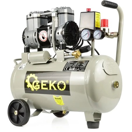 Ölfreier Zweikolbenkompressor, 24 l, 980 W (1)