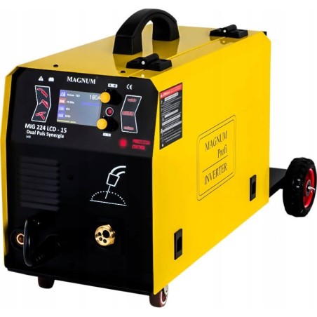 Magnum SEMI-AUTOMATIC SPAW.INV. MIG-224 LCD V2 DUAL PLUS MMA SYNERGY + CHASSIS...