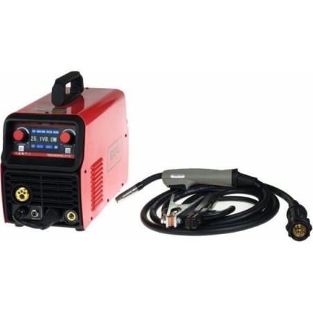 Unimet Halbautomatisches Schweißgerät TECNOMIG 212 LCD SYNERGIC VRD ALU