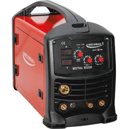 Weldman HALBAUTOMATISCHES SCHWEISSGERÄT IN.WELDMAN MISTRAL MIG200 D103102