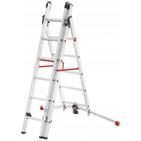 Kombinierte Rinnen S100 Hailo ProfiLOT / Aluminium / 2x6+1x5 4007126024985